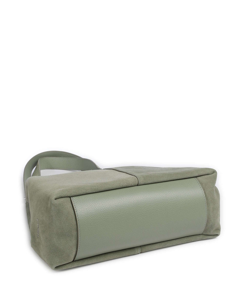 Coccinelle C-Easy Suede Hobo bag greenery