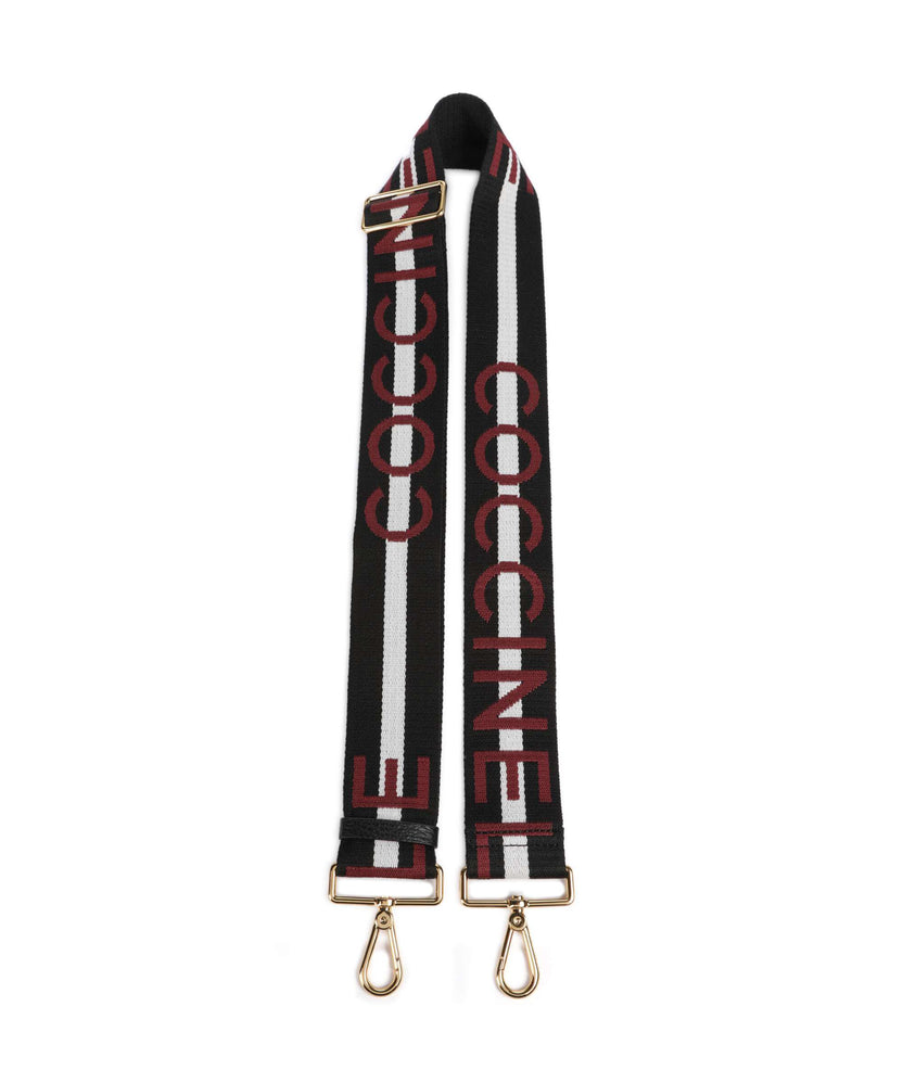 Coccinelle Nastro Signature Bag strap multicolour/noir
