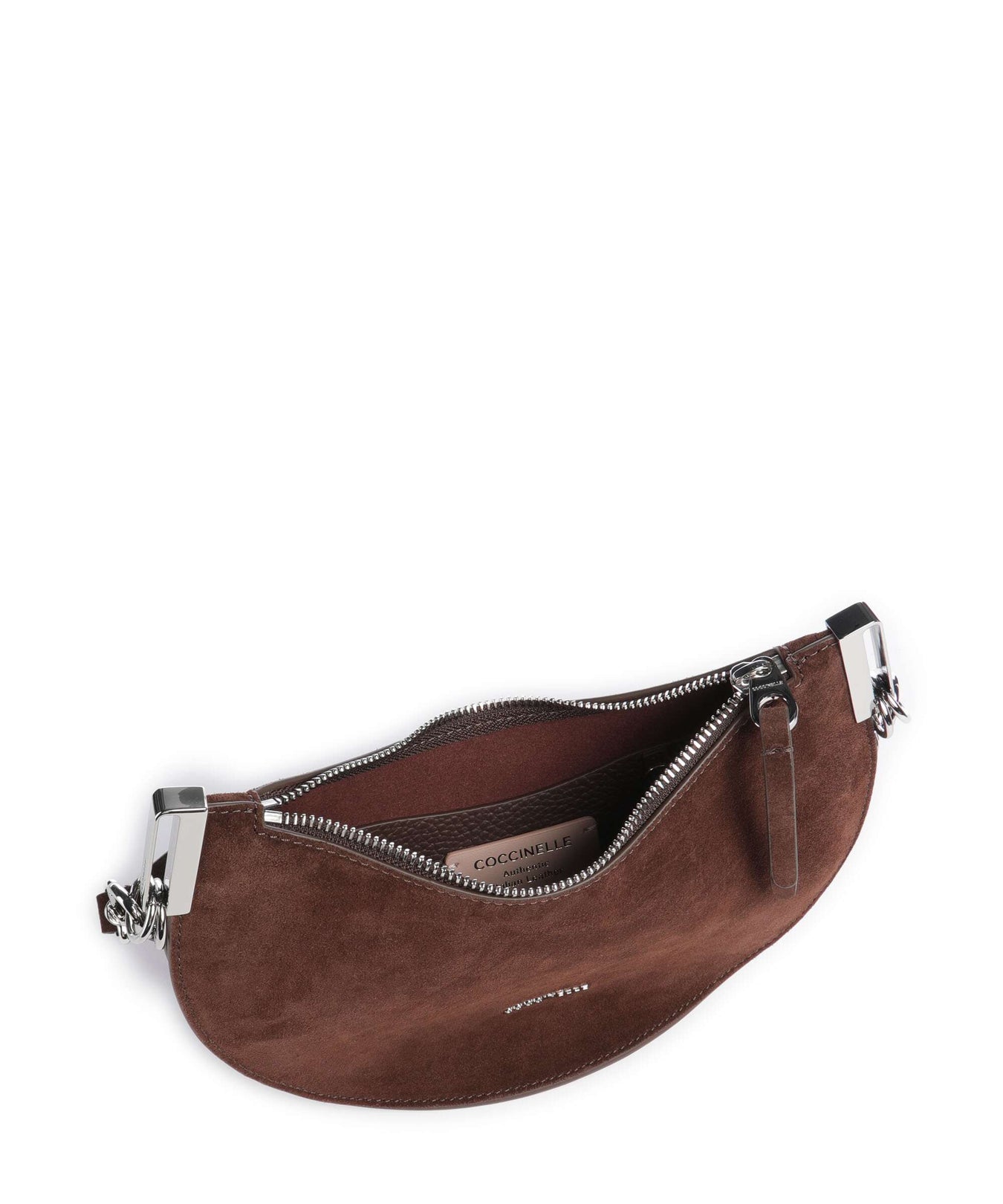 Coccinelle Sunup Suede Shoulder bag brunette
