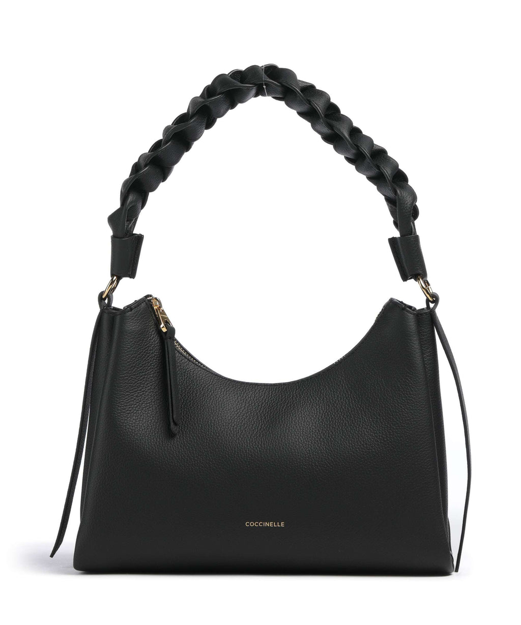 Coccinelle Boheme Grana Double Shoulder bag noir/cognac