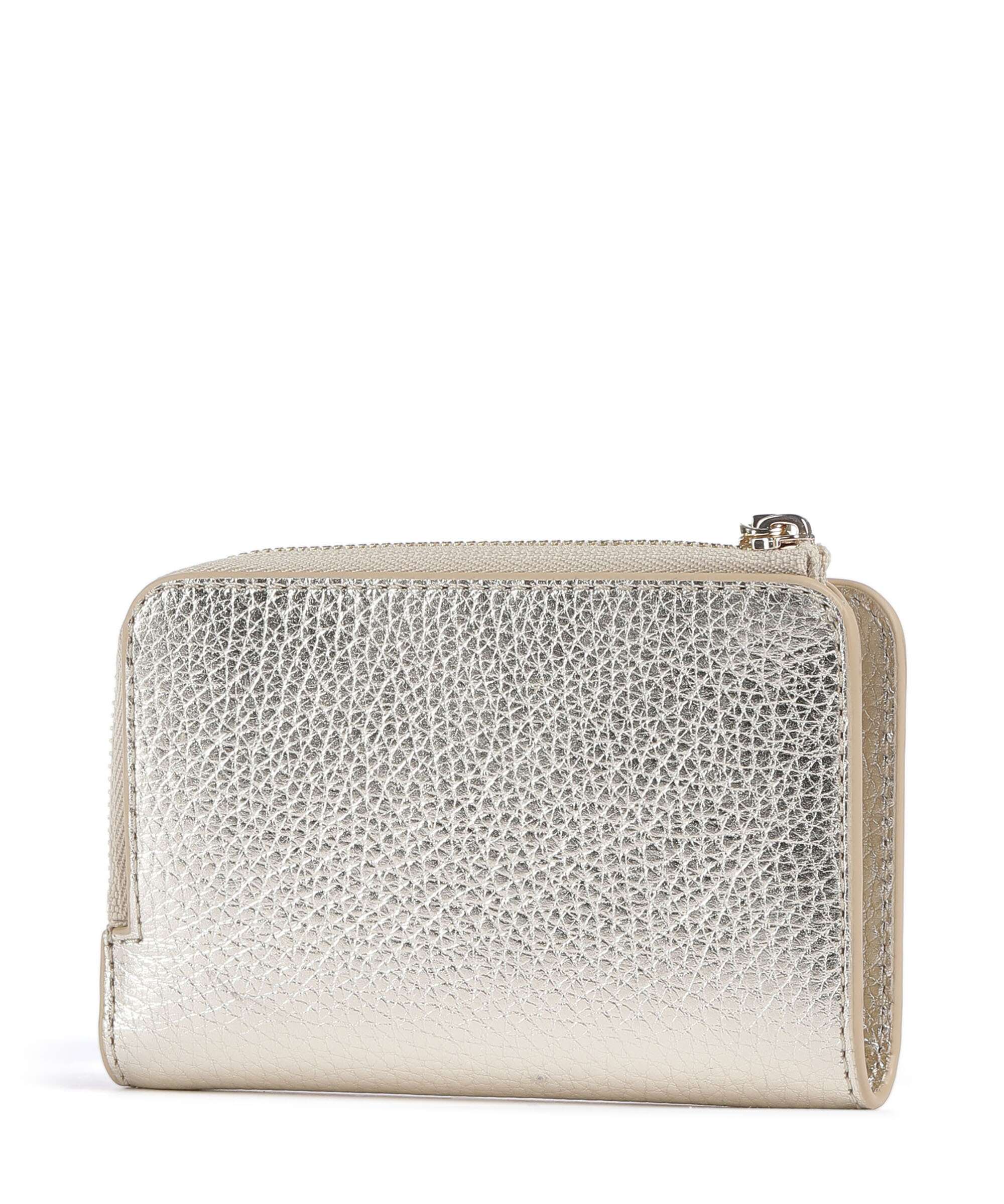 Coccinelle Metallic Soft Wallet pale gold