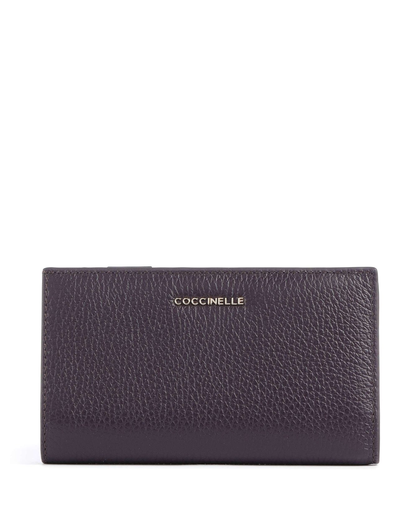Coccinelle Metallic Soft RFID Wallet prune