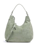 Coccinelle Rebekka Suede Beuteltasche greenery