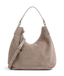 Coccinelle Rebekka Suede Hobo bag warm taupe