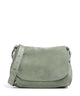 Coccinelle Rebekka Suede Schultertasche greenery