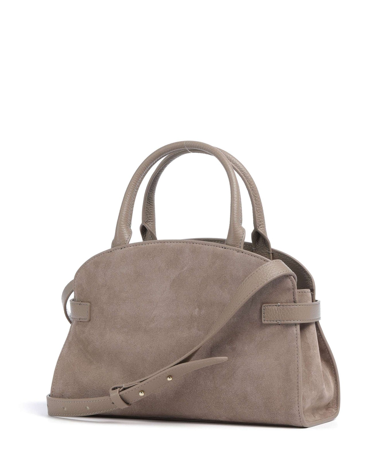 Coccinelle Sabine Suede Handbag warm taupe