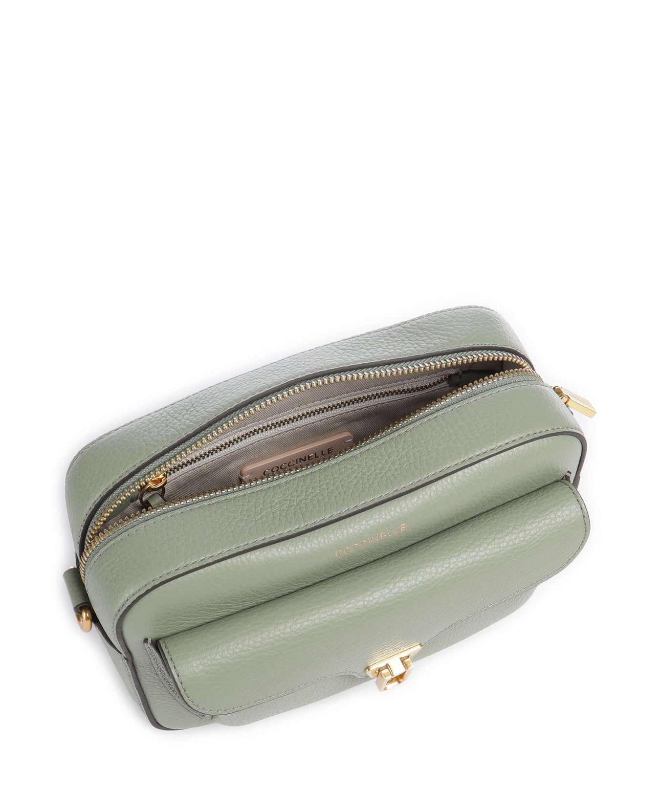 Coccinelle Beat Soft Ribbon Crossbody bag greenery