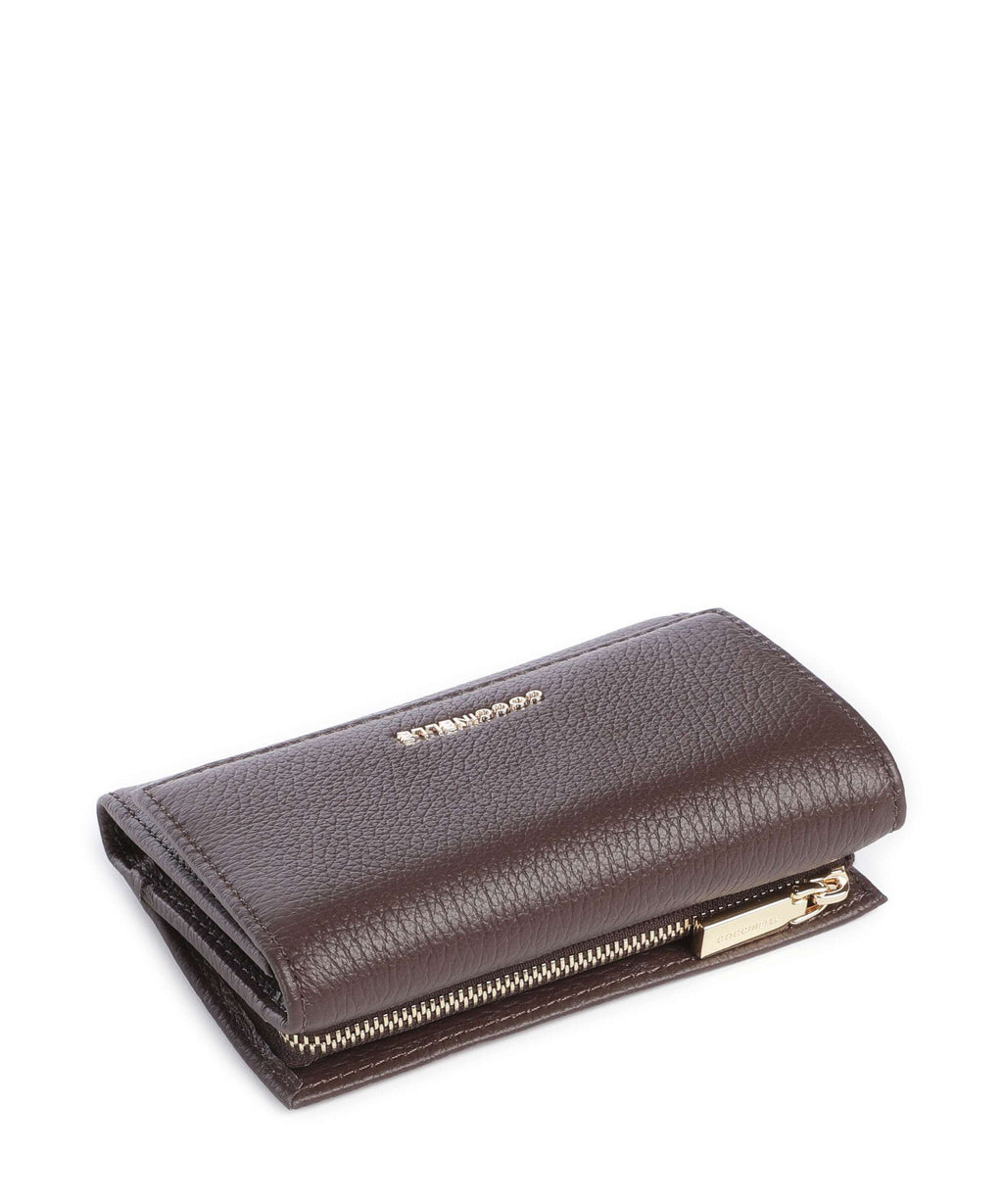 Coccinelle Metallic Soft RFID Wallet brunette
