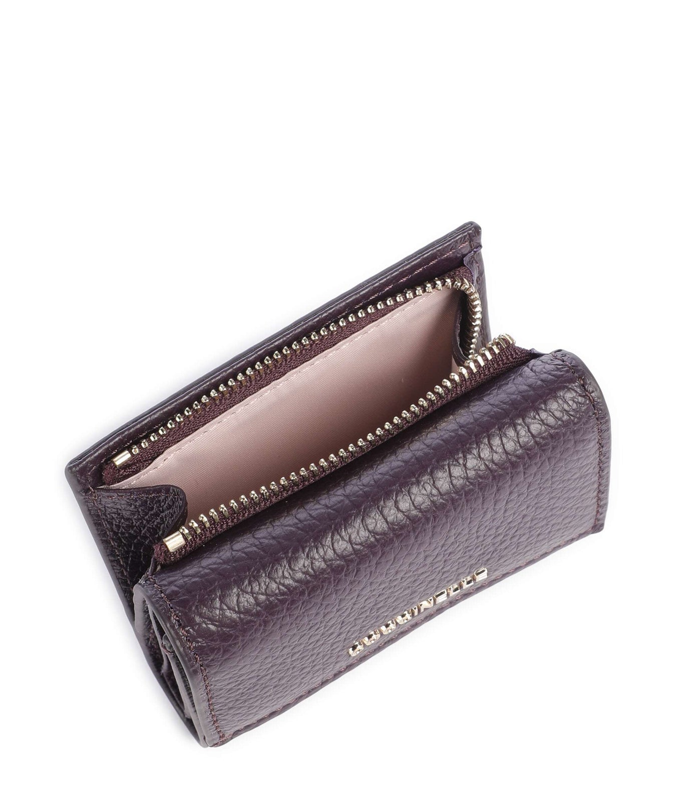 Coccinelle Metallic Soft RFID Wallet prune