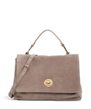 Coccinelle Liya Suede Handtasche warm taupe