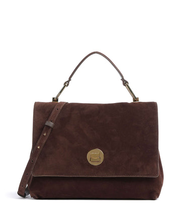 Coccinelle Liya Suede Sac à main brunette