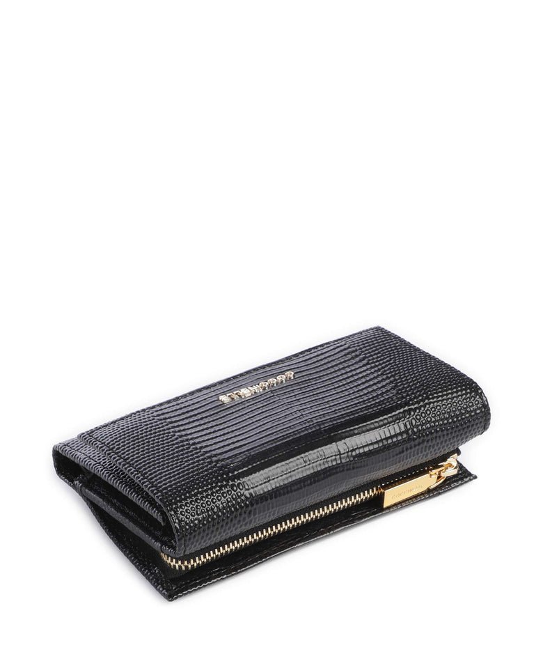 Coccinelle Metallic Lizard Wallet noir