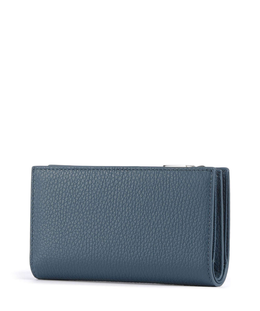 Coccinelle Metallic Soft RFID Wallet deep blue