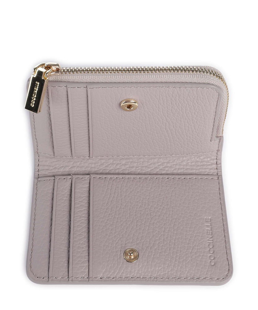 Coccinelle Metallic Soft Wallet oyster