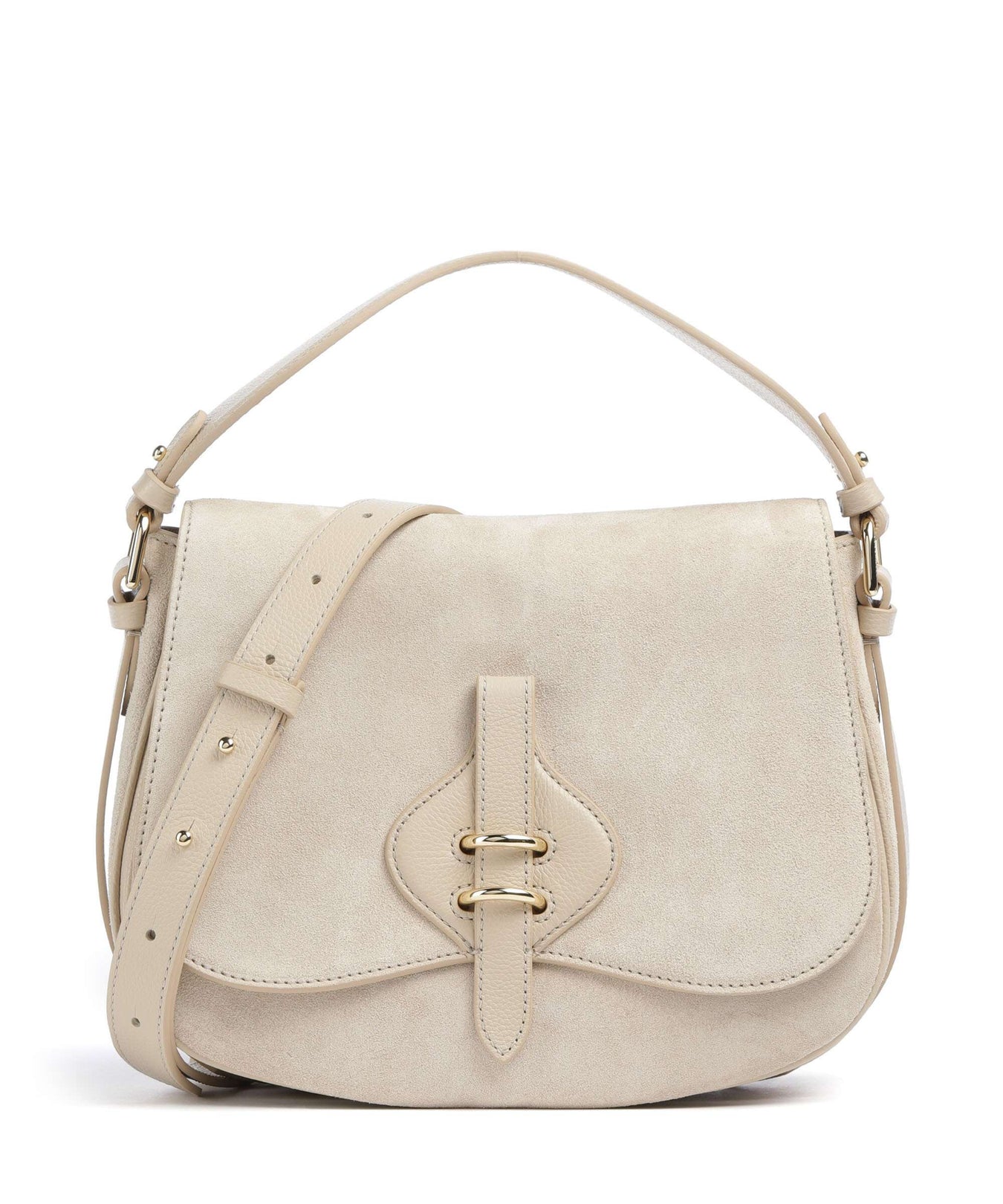 Coccinelle Mavery Suede Handbag sandshell