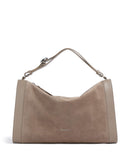 Coccinelle Elinor Suede Beuteltasche warm taupe