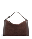 Coccinelle Elinor Suede Beuteltasche brunette