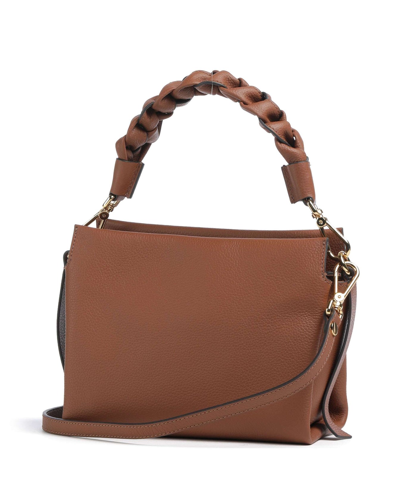 Coccinelle Boheme Grana Double Handbag cognac/noir