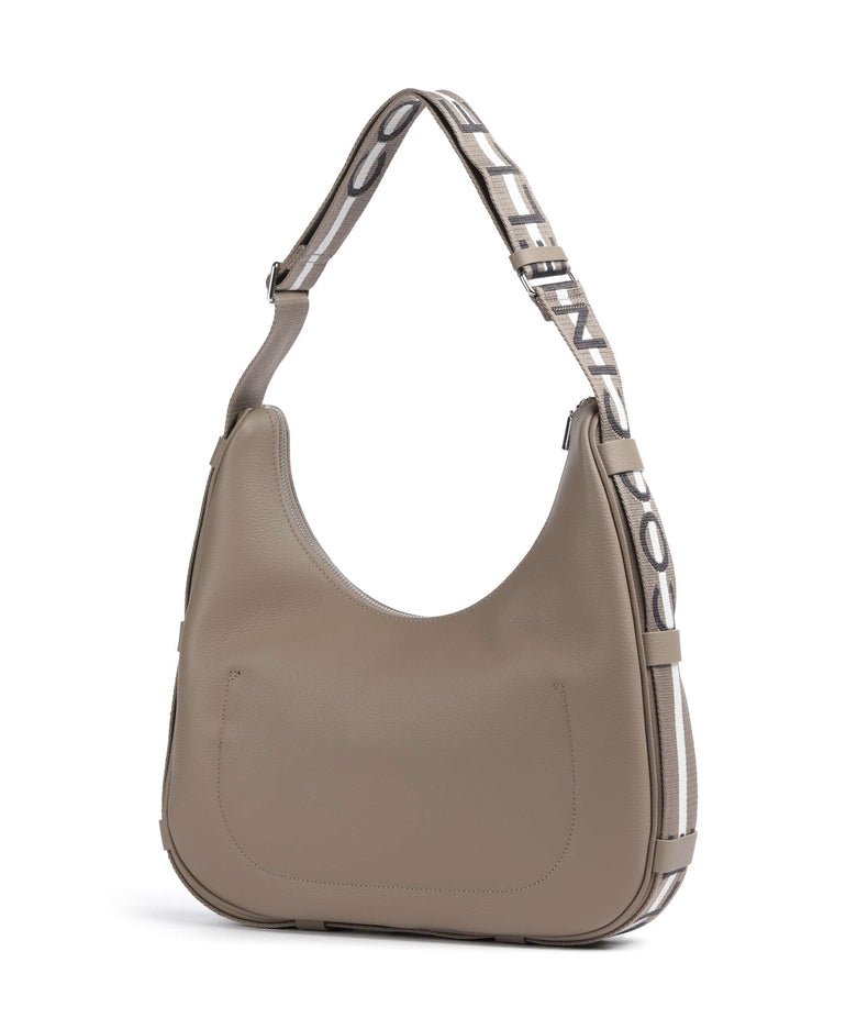 Coccinelle Raquel Hobo bag warm taupe/rosette