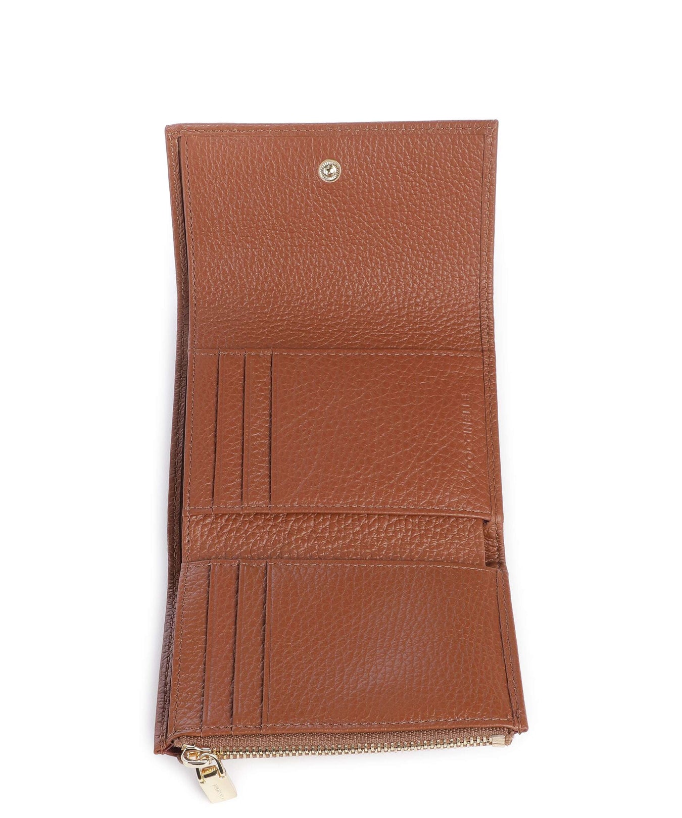 Coccinelle Metallic Soft RFID Wallet cognac