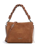 Coccinelle Boheme Suede Handbag cognac