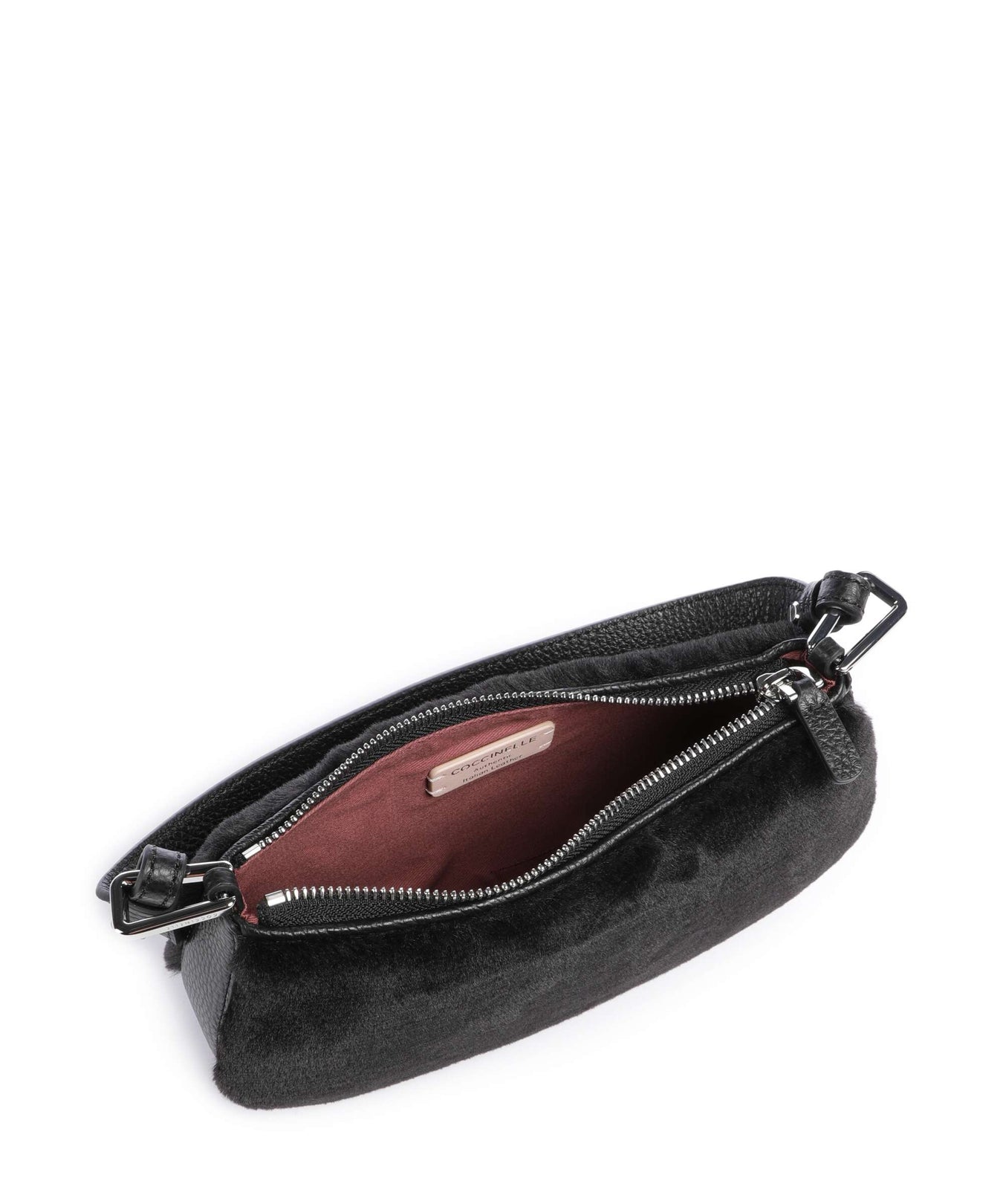 Coccinelle Merveille Synthetic fur Shoulder bag noir