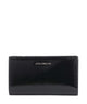 Coccinelle Metallic Shiny Wrinkled Wallet noir