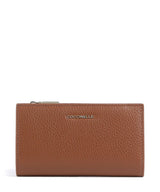 Coccinelle Metallic Soft RFID Geldbörse cognac