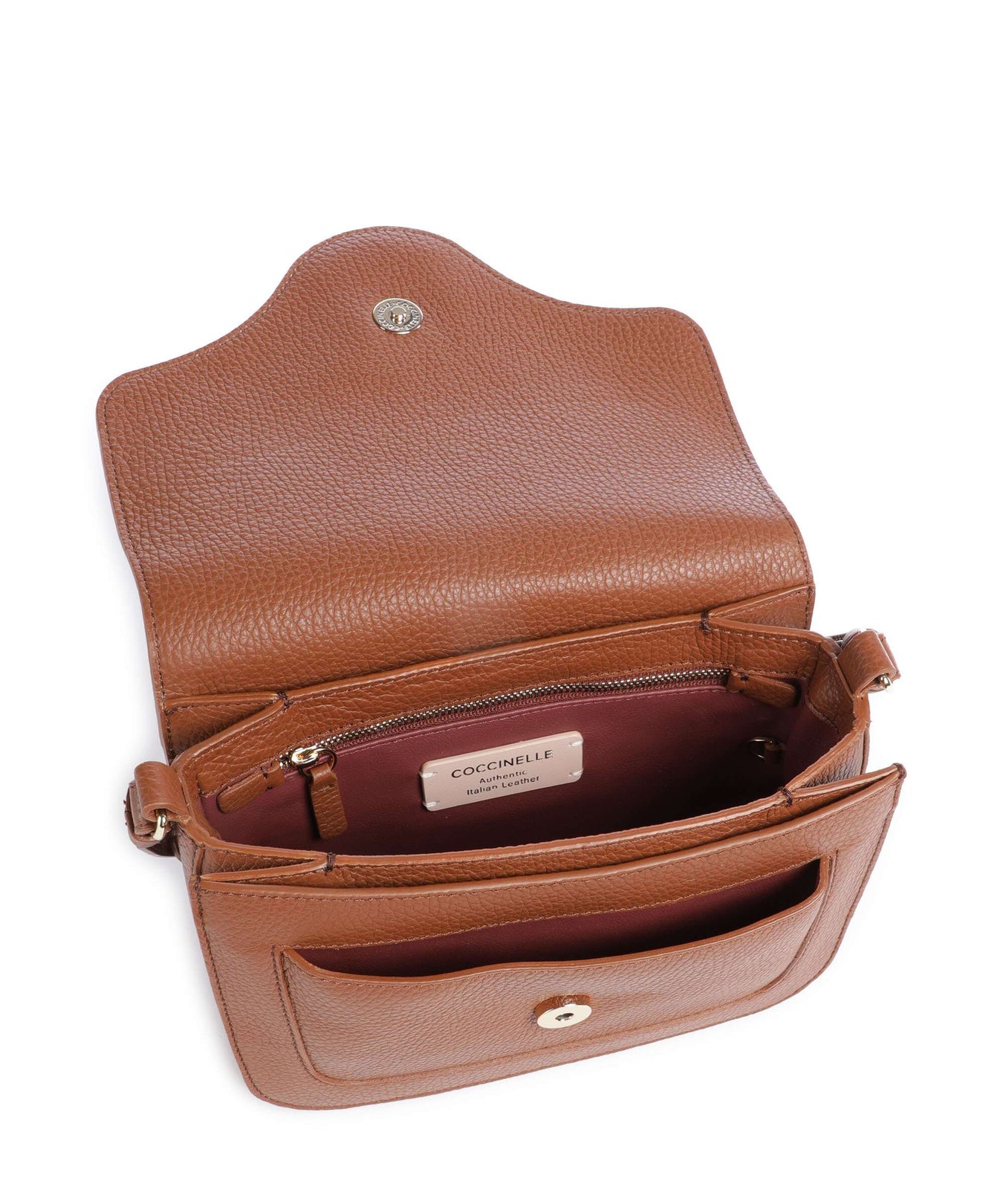 Coccinelle C-Me Crossbody bag cognac
