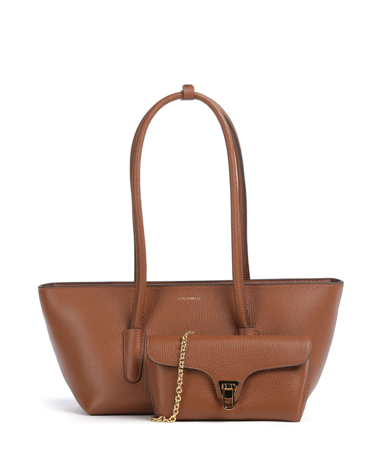 Coccinelle Beat Double Shoulder bag cognac