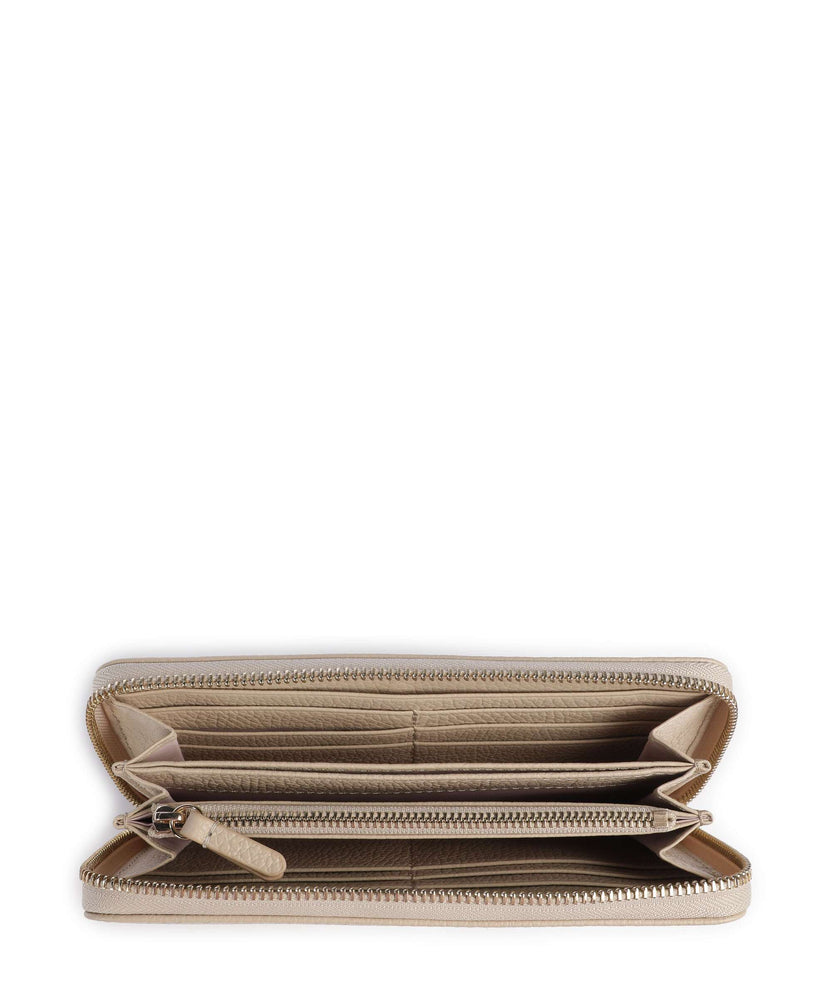 Coccinelle Metallic Soft Wallet sandshell