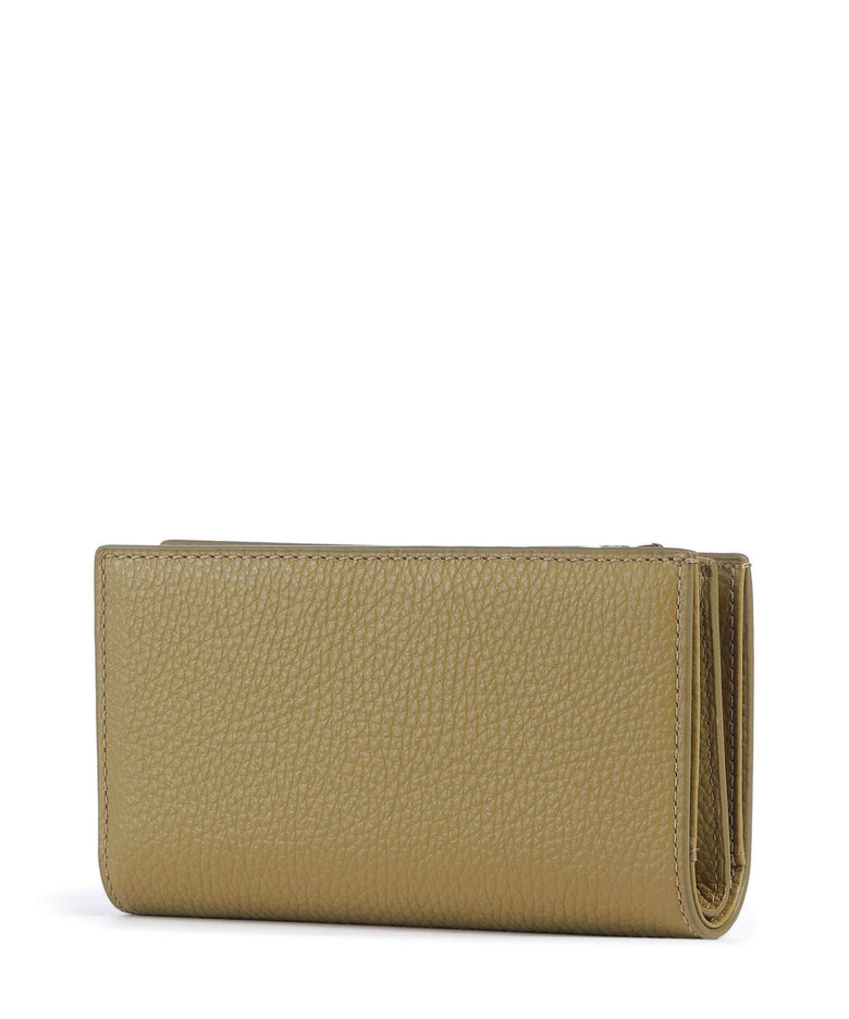 Coccinelle Metallic Soft RFID Wallet seagrass