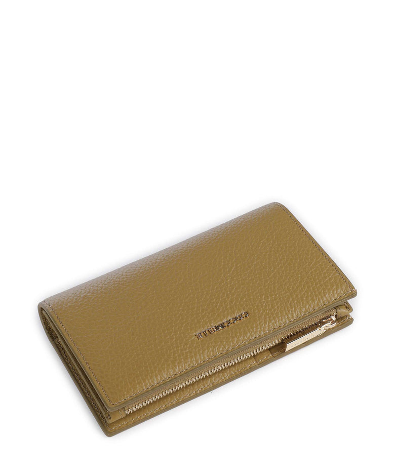 Coccinelle Metallic Soft Wallet seagrass