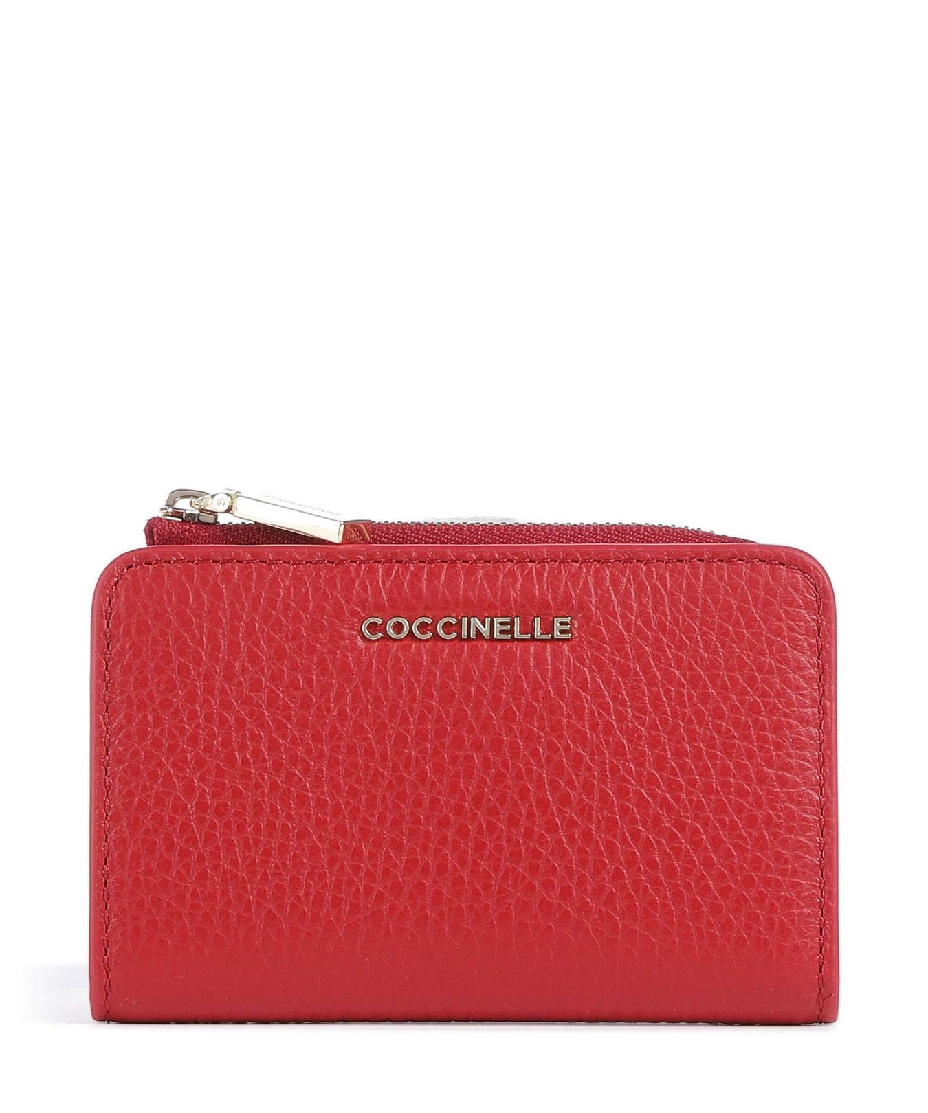 Coccinelle Metallic Soft Wallet scarlet