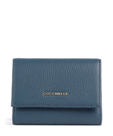 Coccinelle Metallic Soft RFID Geldbörse deep blue