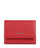 Coccinelle Metallic Soft RFID Geldbörse scarlet