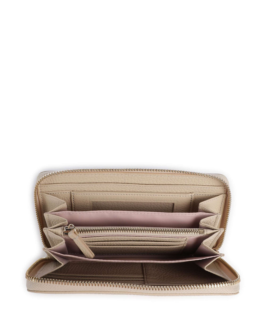 Coccinelle Metallic Soft RFID Wallet sandshell