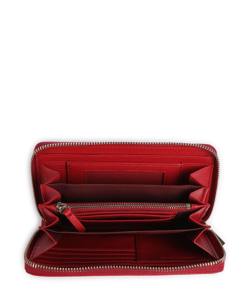 Coccinelle Metallic Soft RFID Wallet scarlet
