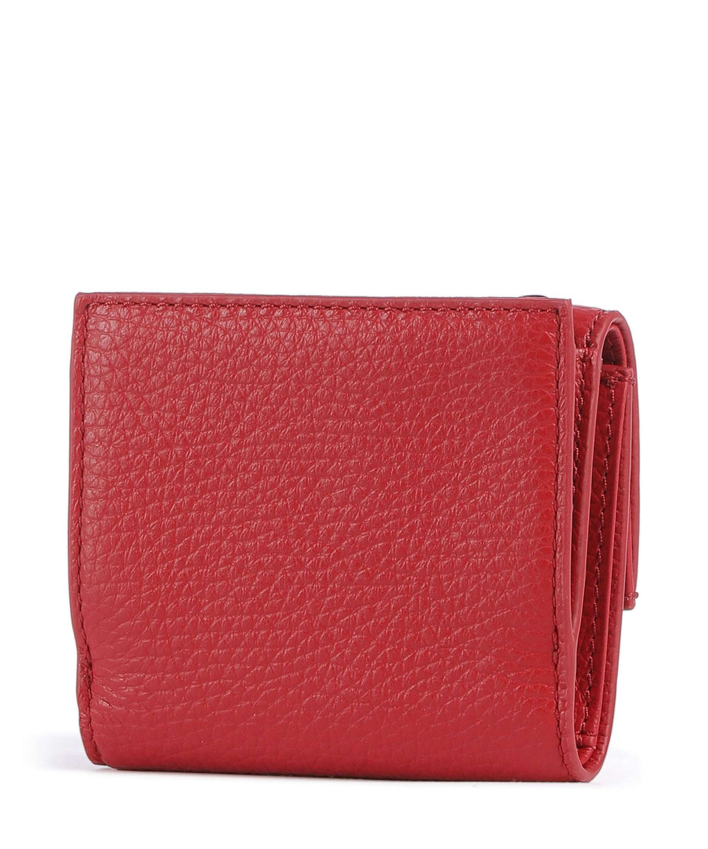 Coccinelle Metallic Soft Wallet scarlet