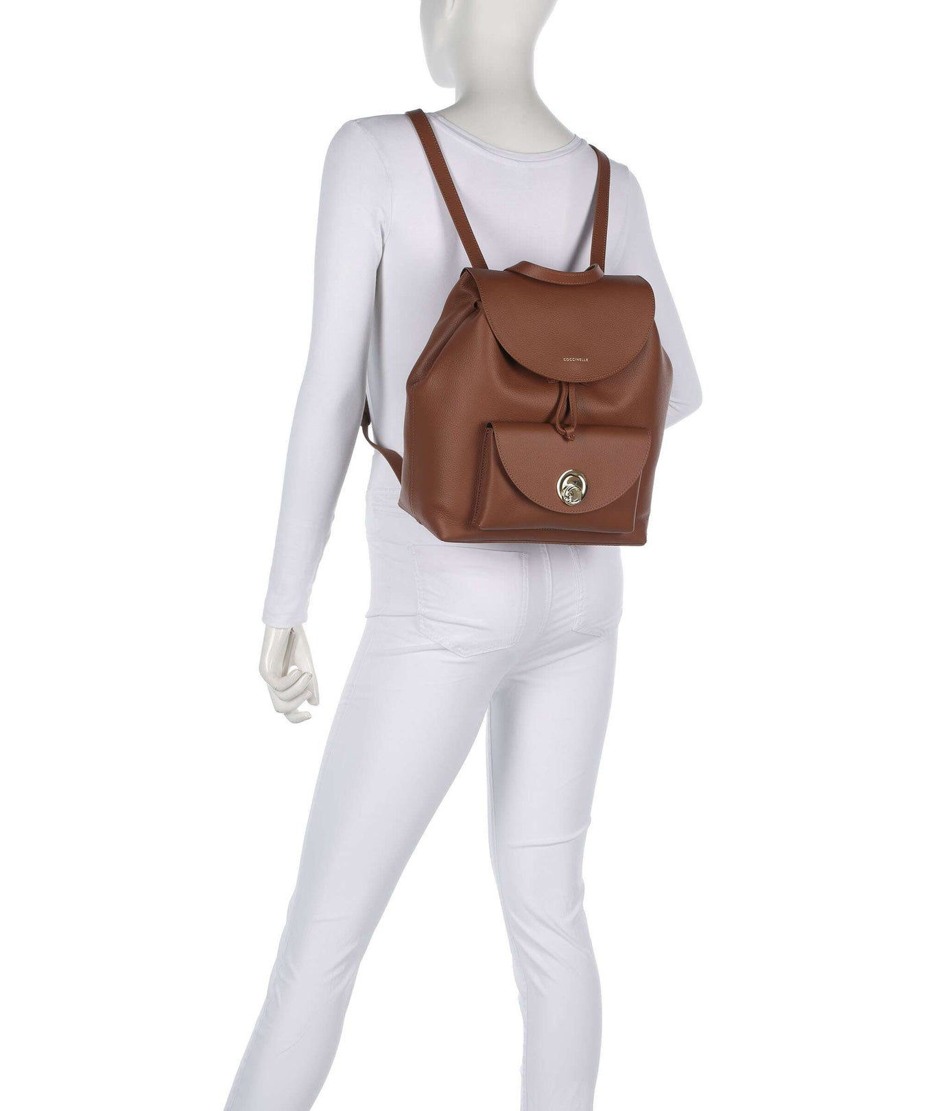 Coccinelle Nikla Backpack cognac/noir