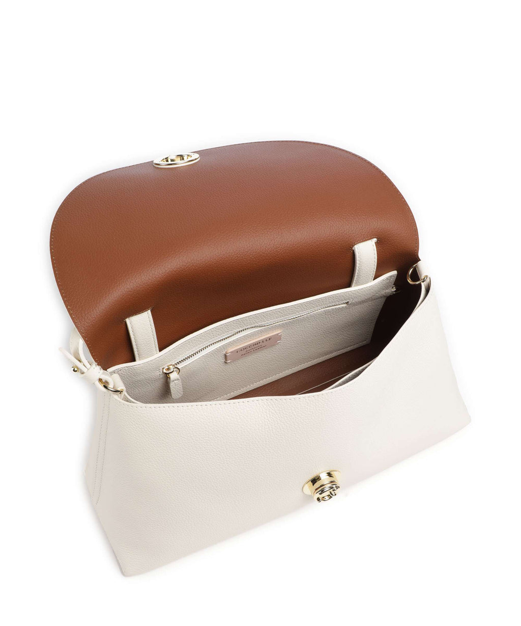 Coccinelle Nikla Handbag pearl/cognac