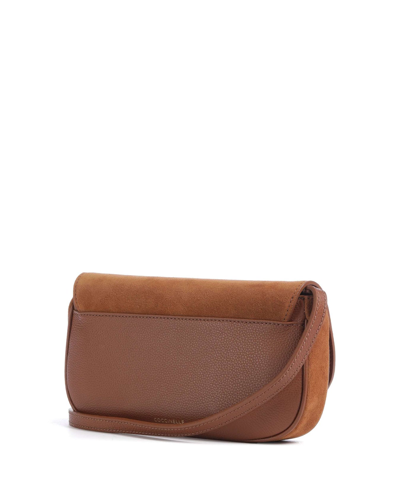 Coccinelle Mavery Suede Crossbody bag cognac