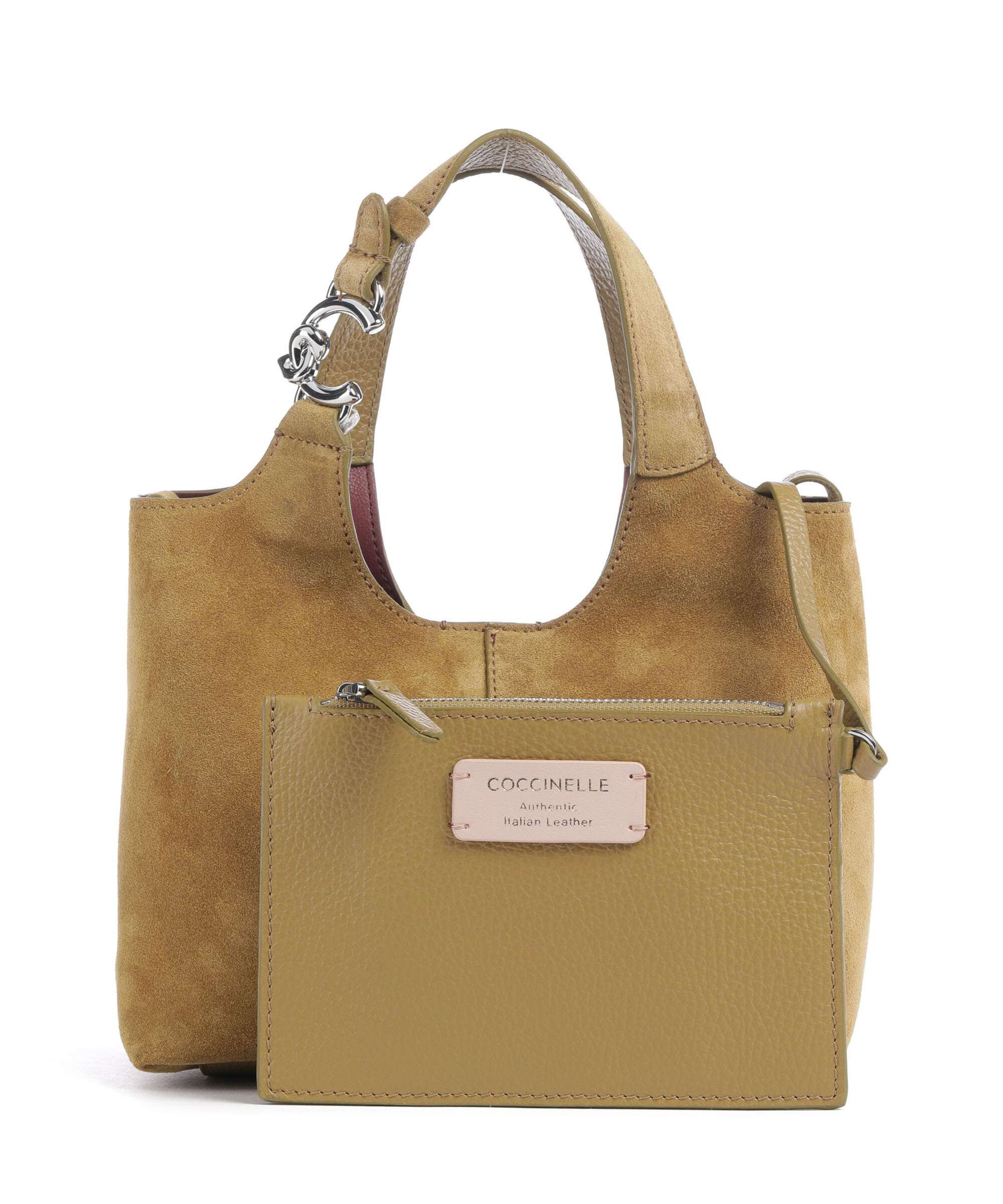 Coccinelle C-Easy Suede Handbag seagrass