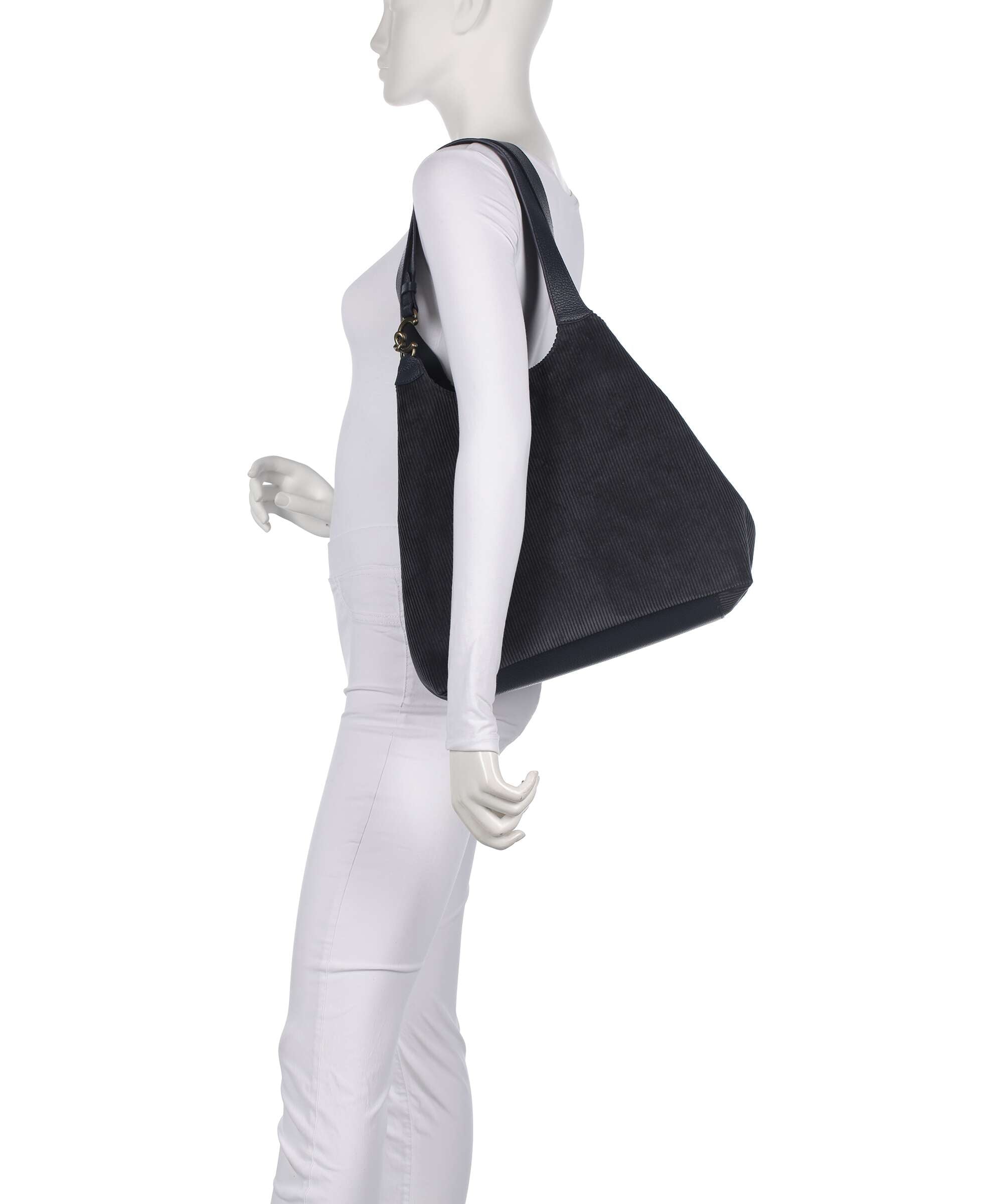 Coccinelle C-Easy Corduroy Tote bag midnight blue