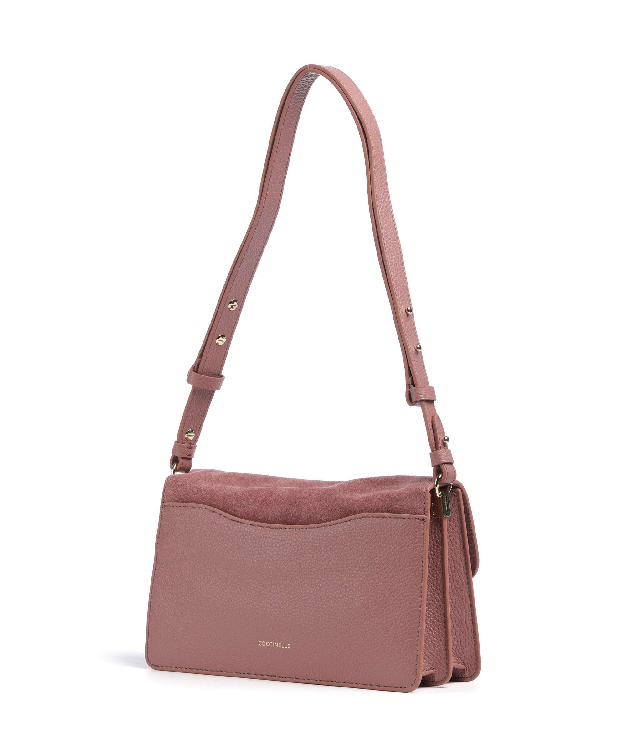 Coccinelle C-Me Softy Suede Shoulder bag winter rose