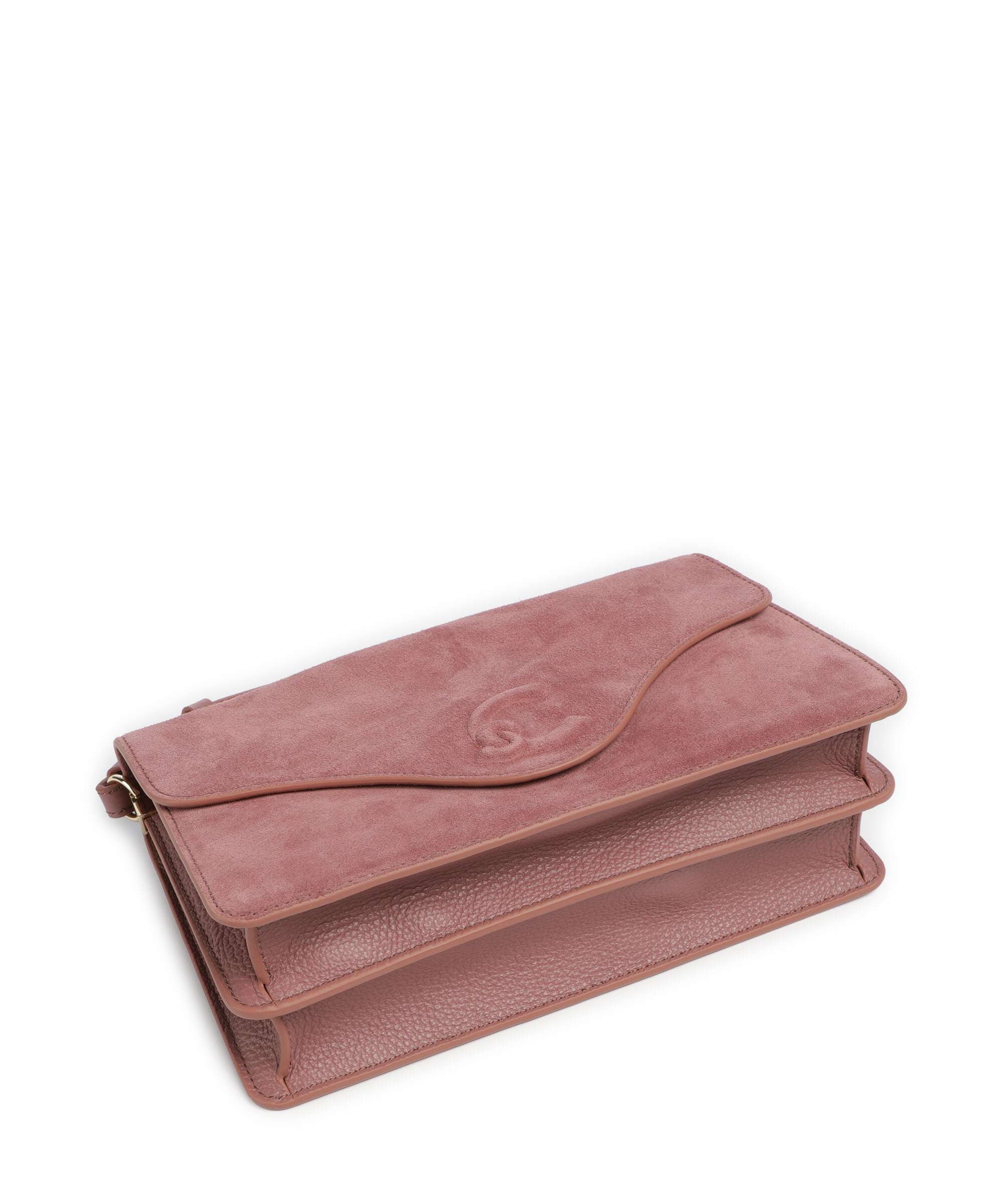 Coccinelle C-Me Softy Suede Shoulder bag winter rose
