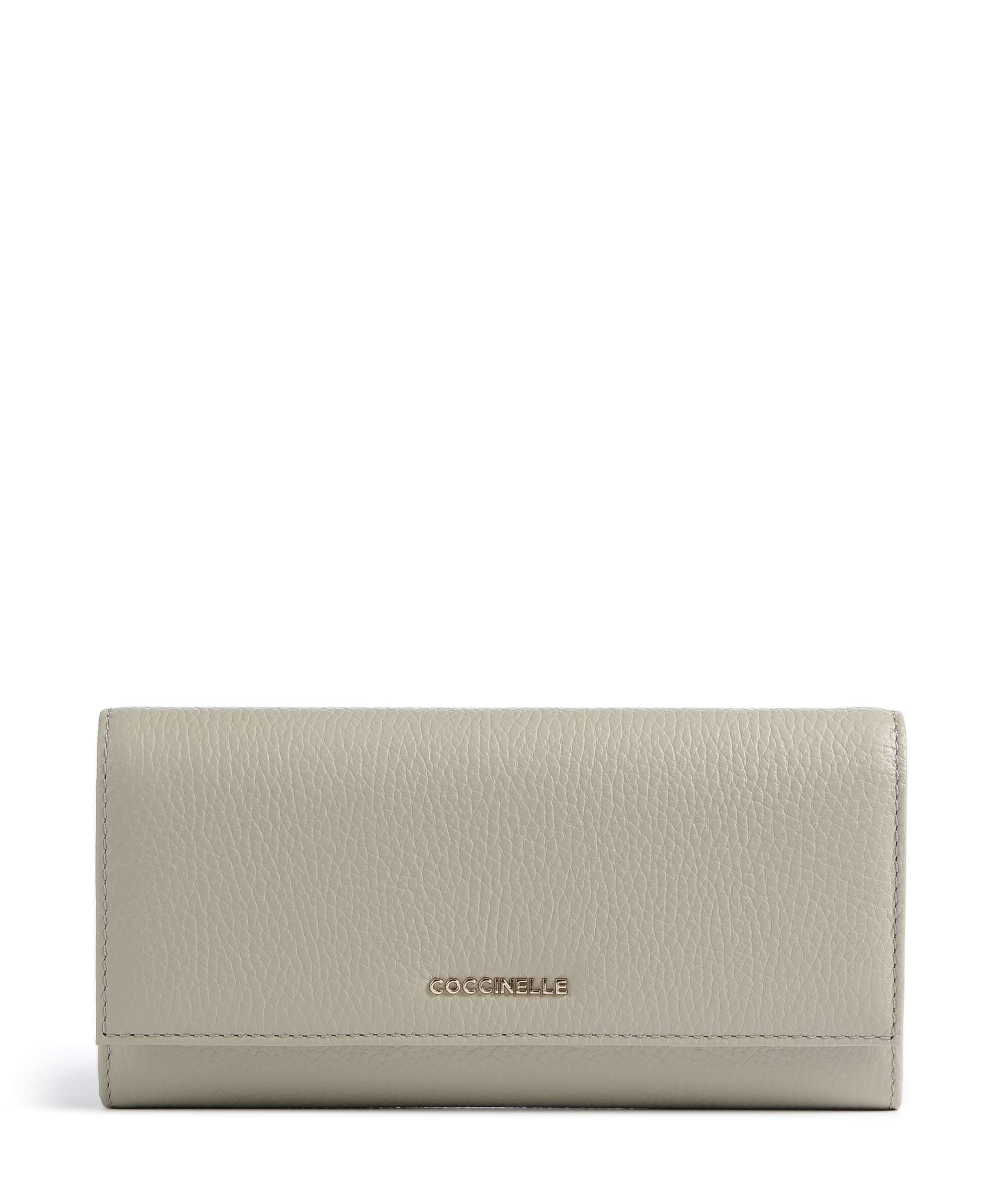 Coccinelle Metallic Soft Wallet eucalipto