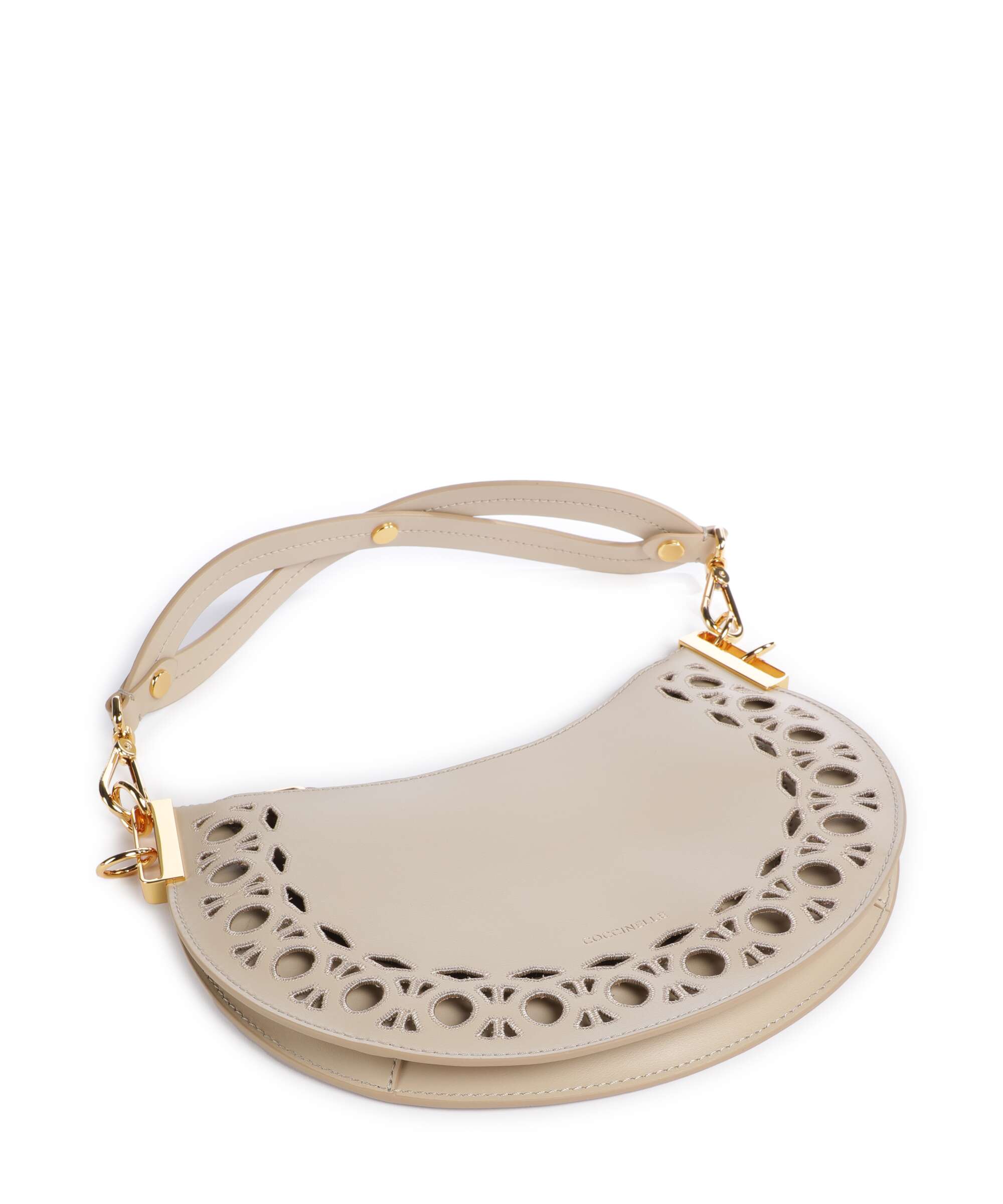 Coccinelle Sunup Monogram Sangallo Shoulder bag sandshell
