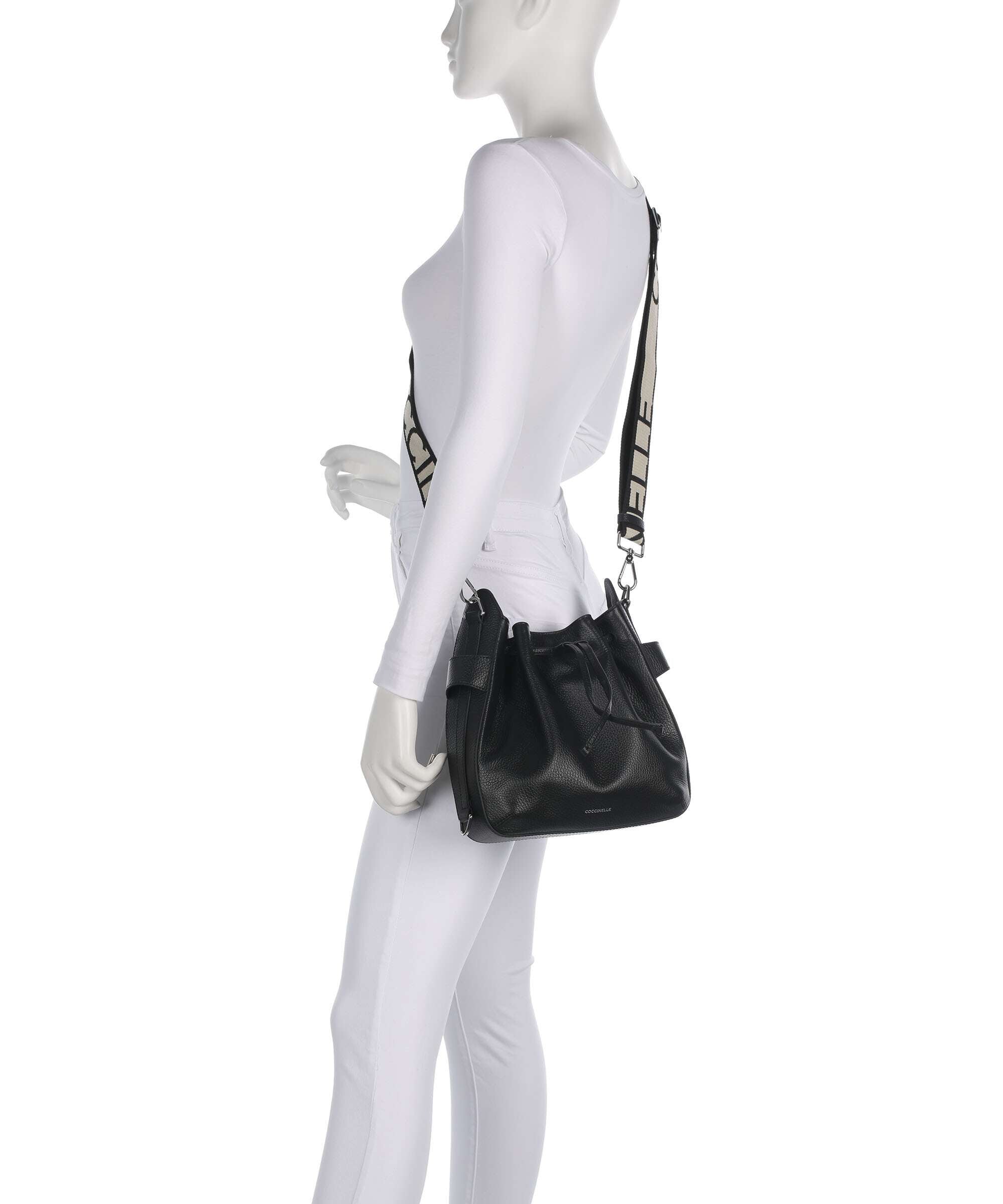Coccinelle Gretel Ribbon Bucket bag noir