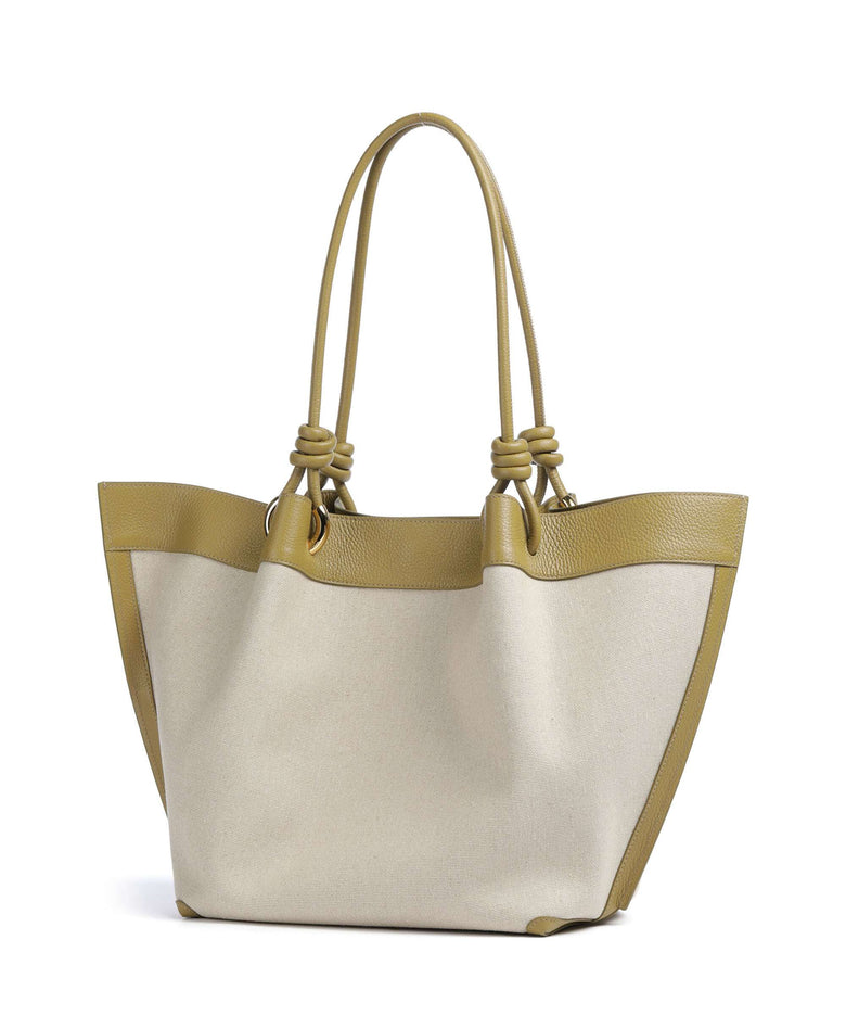 Coccinelle Finn Canvas Tote bag natural/seagrass